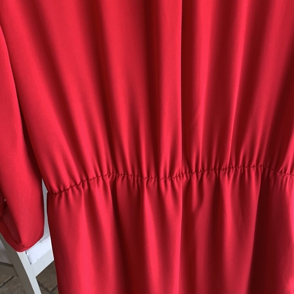 RW & Co. Chiffon Red Dress size M - Picture 16 of 16